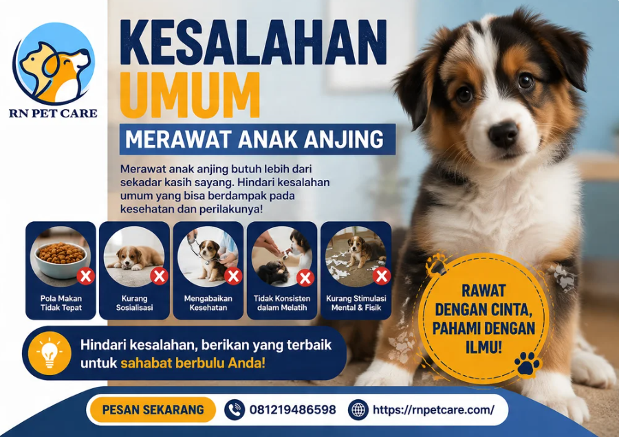 Kesalahan Umum Merawat Anak Anjing