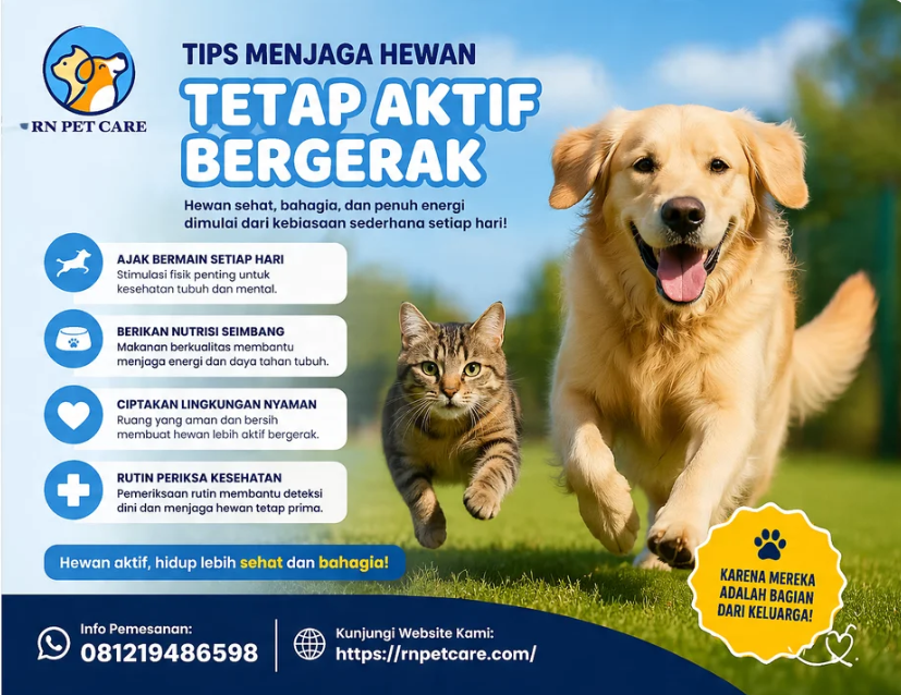 Tips Menjaga Hewan Tetap Aktif Bergerak