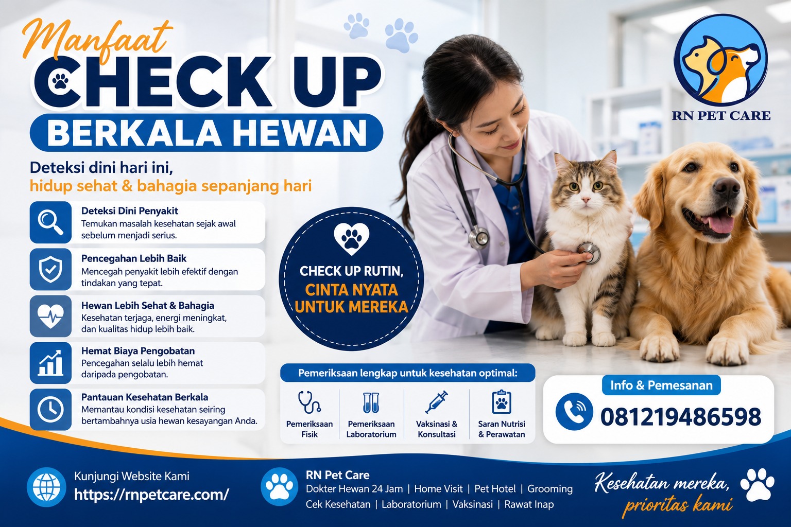Manfaat Check Up Berkala Hewan