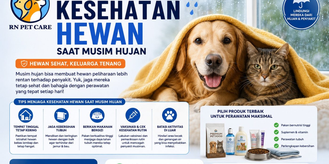 Cara Menjaga Kesehatan Hewan Saat Musim Hujan