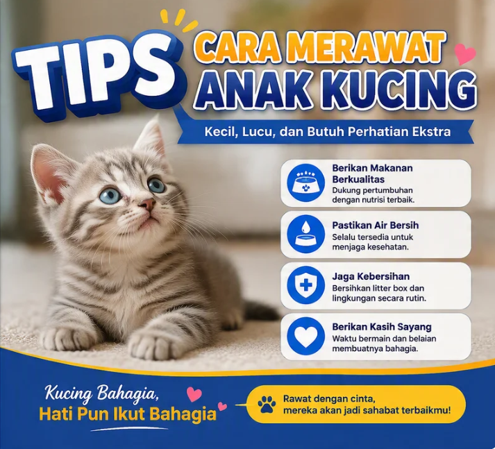 Tips Cara Merawat Anak Kucing