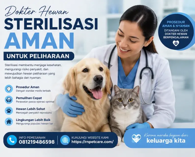 Dokter Hewan Sterilisasi Aman Untuk Peliharaan