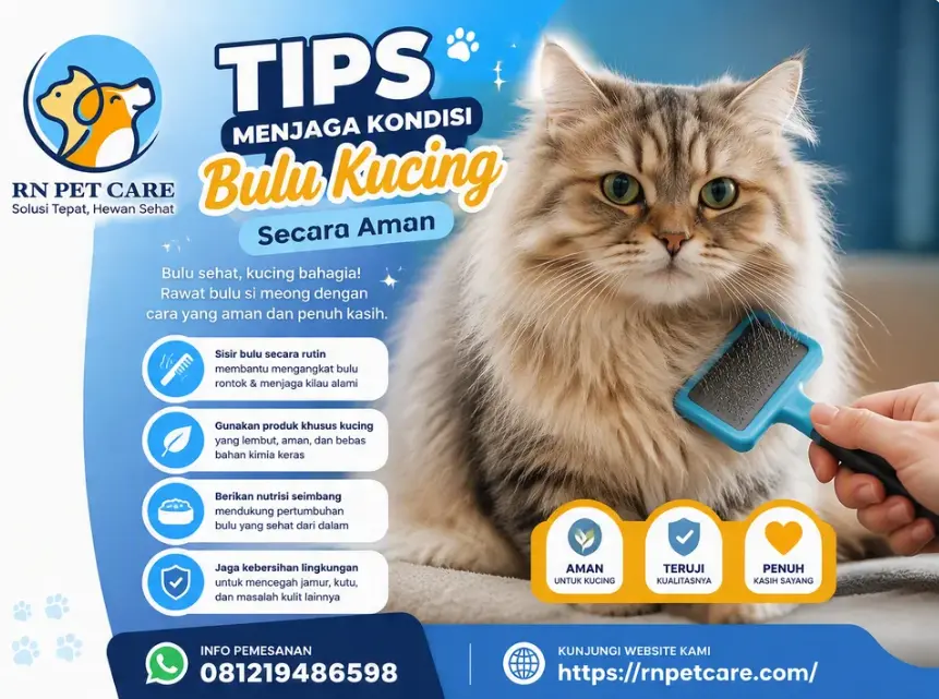 Tips Menjaga Kondisi Bulu Kucing Secara Aman