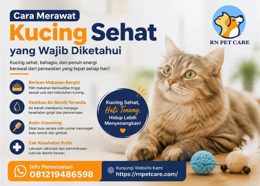 Cara Merawat Kucing Sehat yang Wajib Diketahui