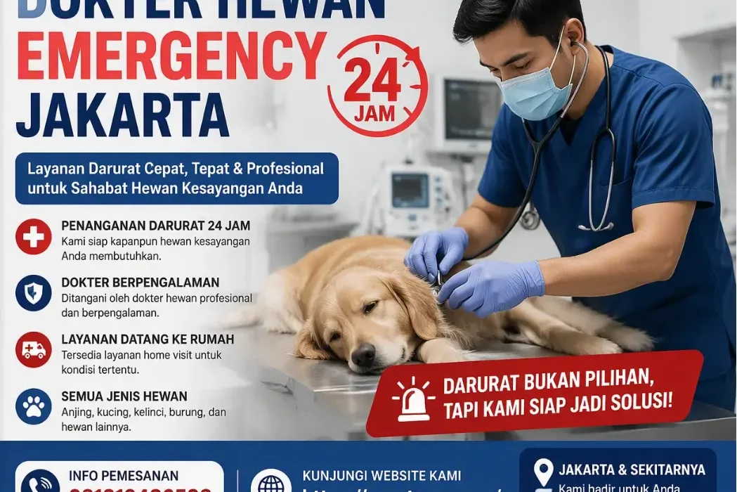 Dokter hewan emergency Jakarta 24 jam