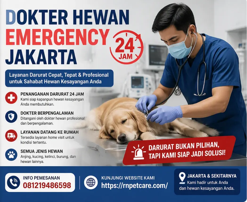 Dokter hewan emergency Jakarta 24 jam
