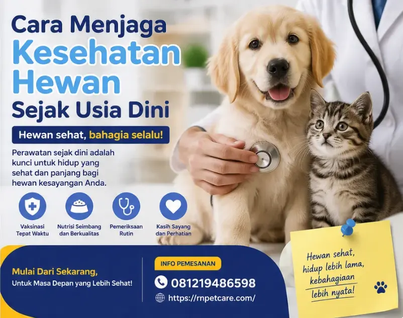 Cara Menjaga Kesehatan Hewan Sejak Usia Dini