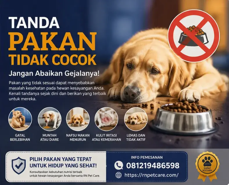 Tanda Pakan Tidak Cocok