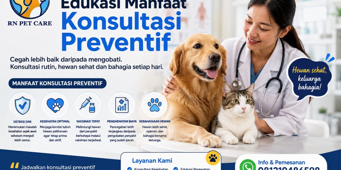 Dokter Hewan Edukasi Manfaat Konsultasi Preventif