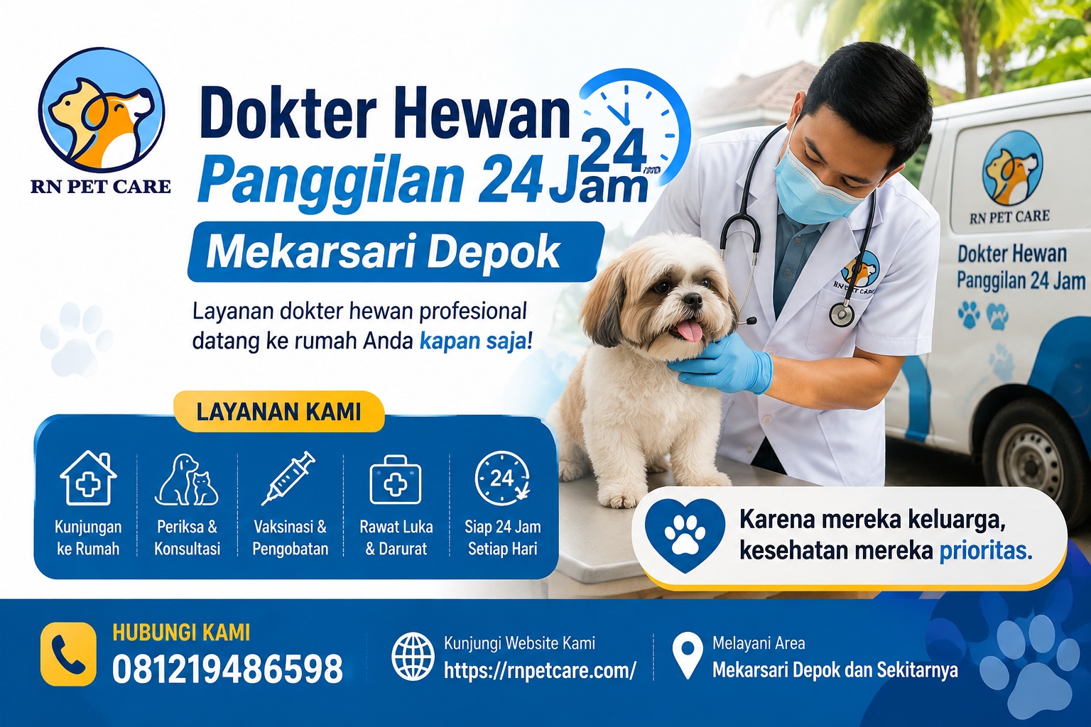 Dokter Hewan Panggilan 24 jam Mekarsari Depok