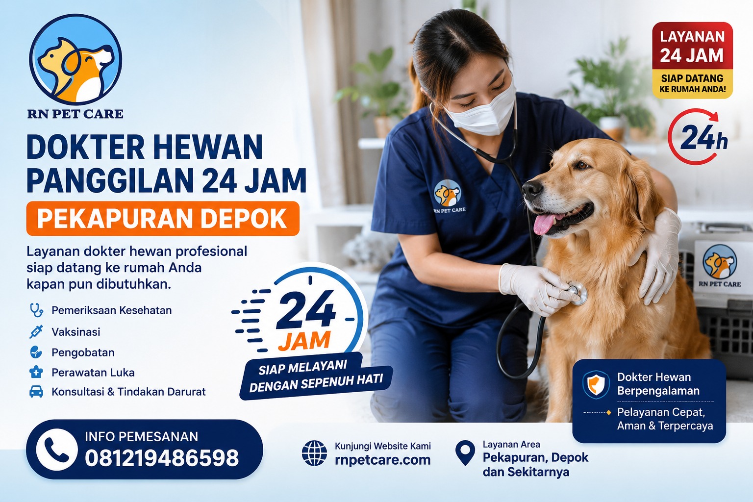 Dokter Hewan Panggilan 24 jam Pekapuran Depok