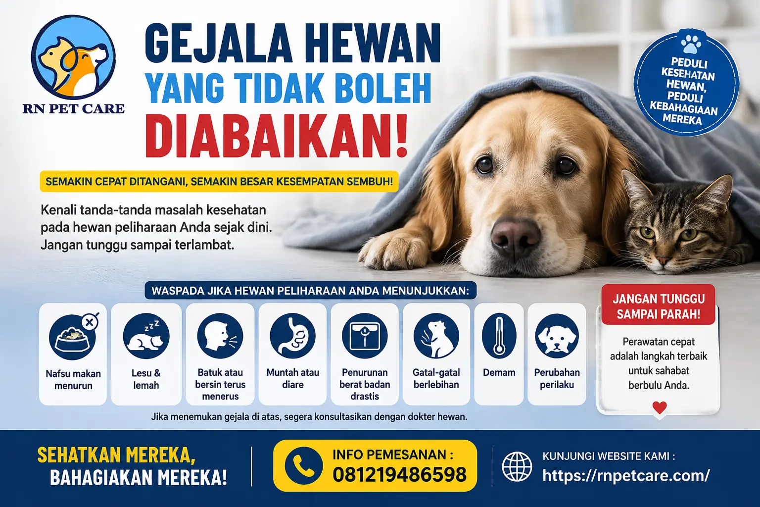 Gejala Hewan yang Tidak Boleh Diabaikan
