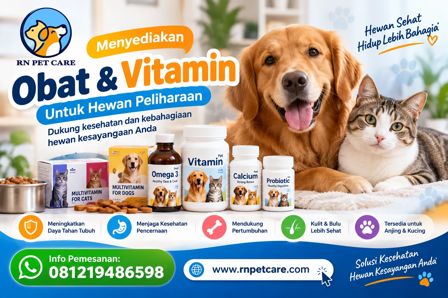 Menyediakan Obat Vitamin Untuk Hewan Peliharaan