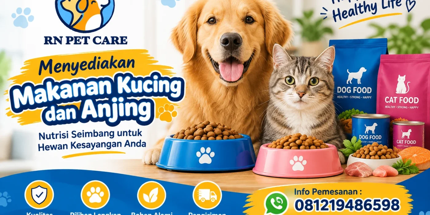 Menyediakan Makanan Kucing dan Anjing