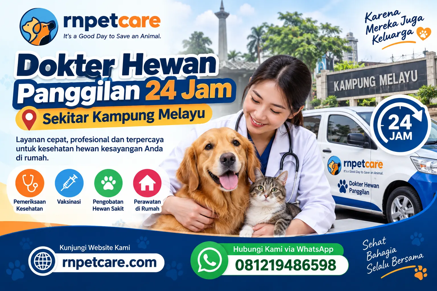 Dokter Hewan Panggilan 24 Jam sekitar Kampung Melayu