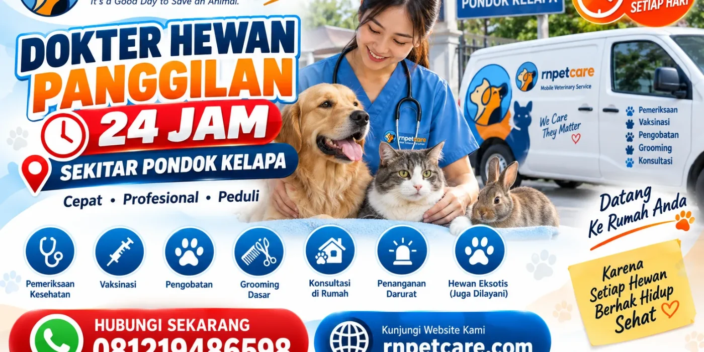 Dokter Hewan Panggilan 24 Jam sekitar Pondok Kelapa
