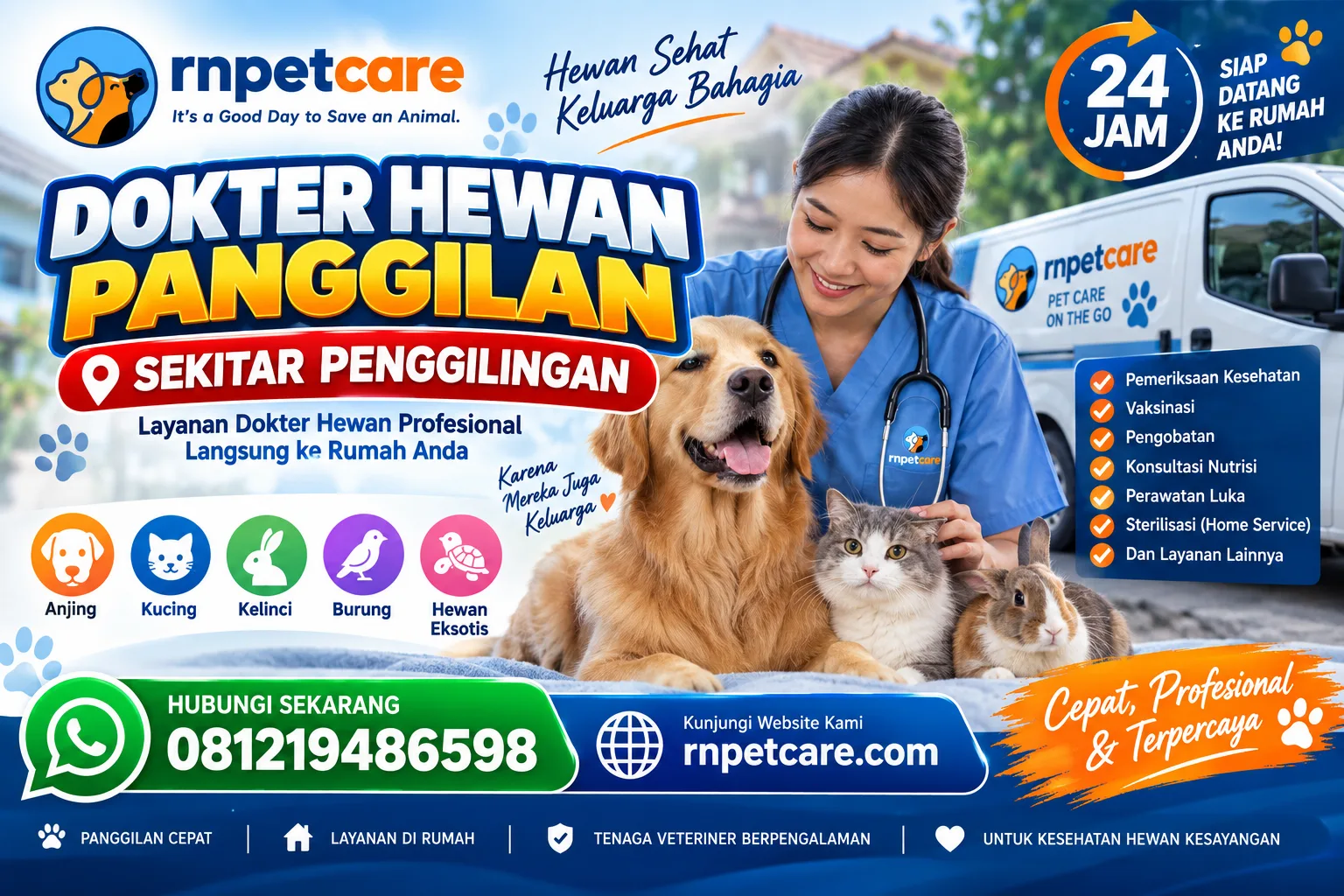 Dokter Hewan Panggilan 24 Jam sekitar Penggilingan