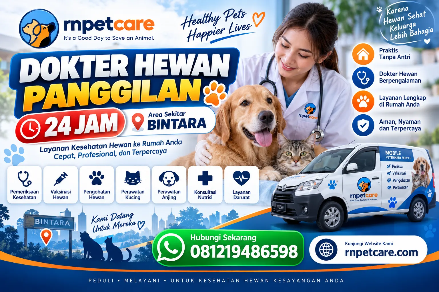 Dokter Hewan Panggilan 24 Jam sekitar Bintara