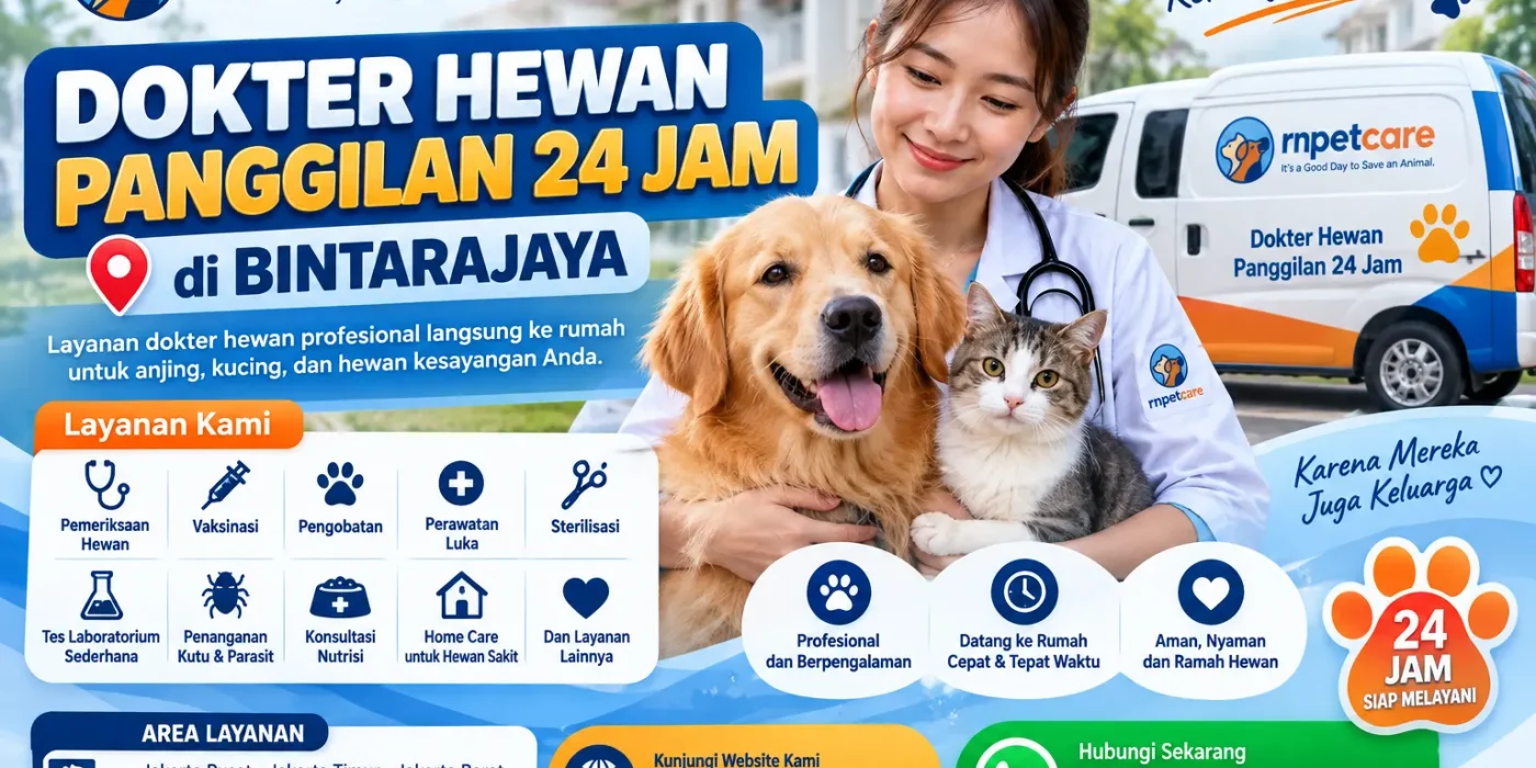 Dokter Hewan Panggilan 24 Jam sekitar Bintarajaya
