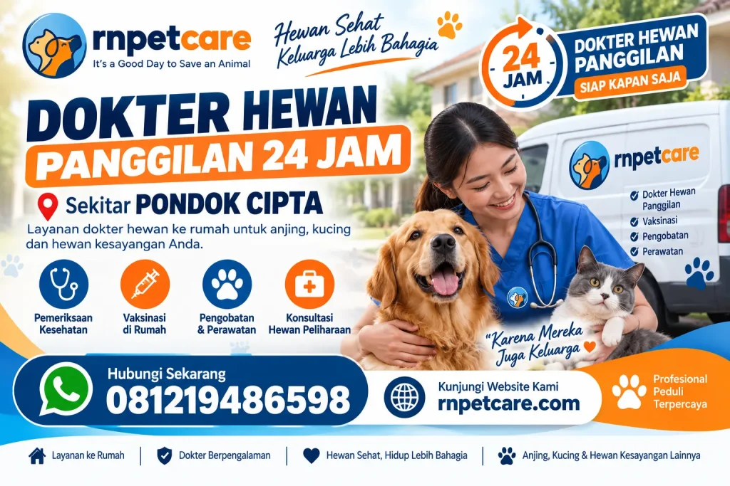 Dokter Hewan Panggilan 24 Jam sekitar Pondok Cipta