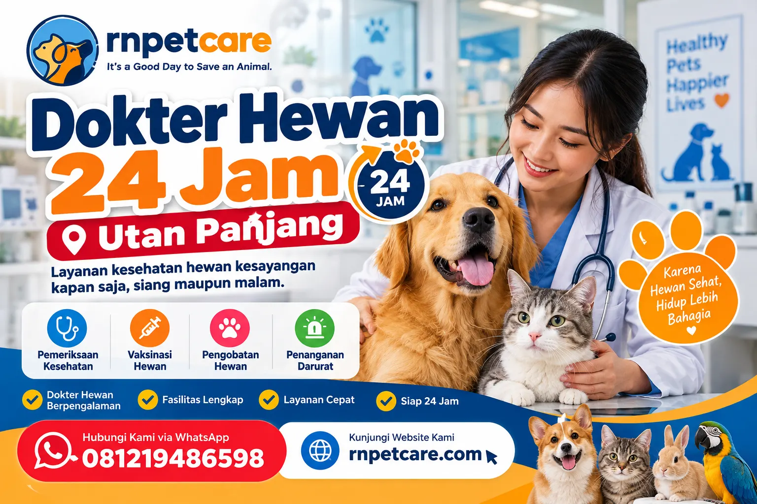 Dokter Hewan 24 jam Utan Panjang