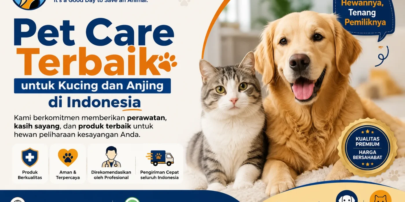 Pet Care Terbaik untuk Kucing dan Anjing di Indonesia