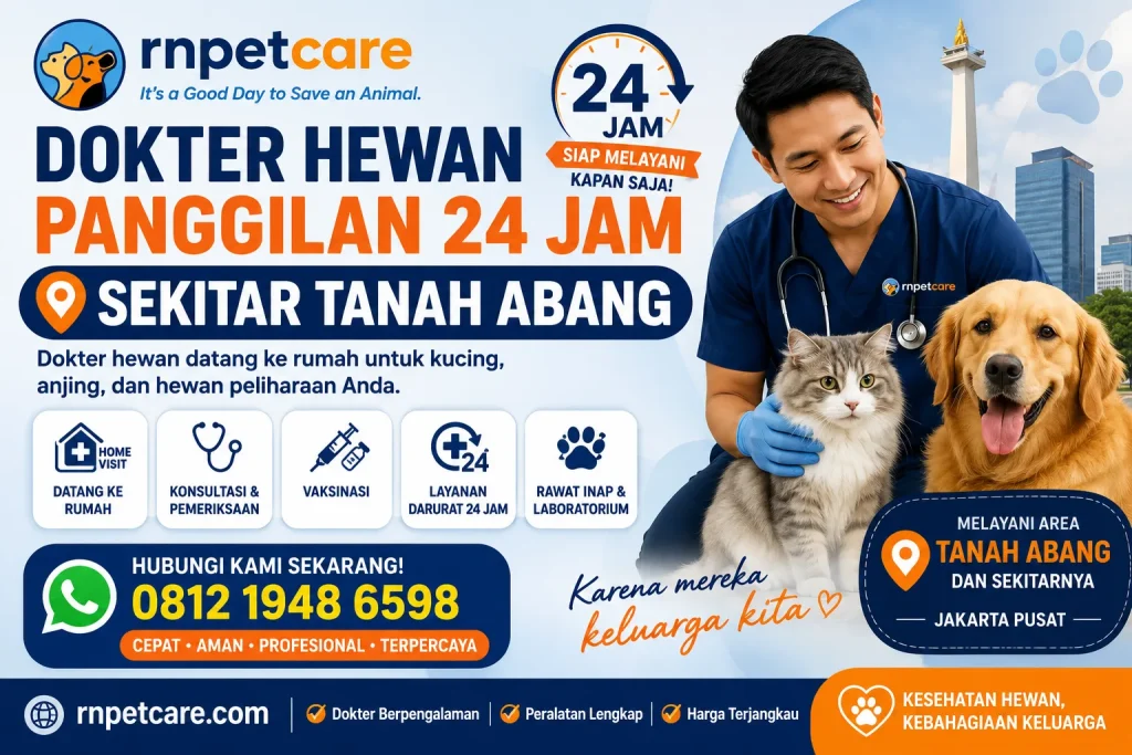 Dokter Hewan Panggilan 24 Jam Sekitar Tanah Abang
