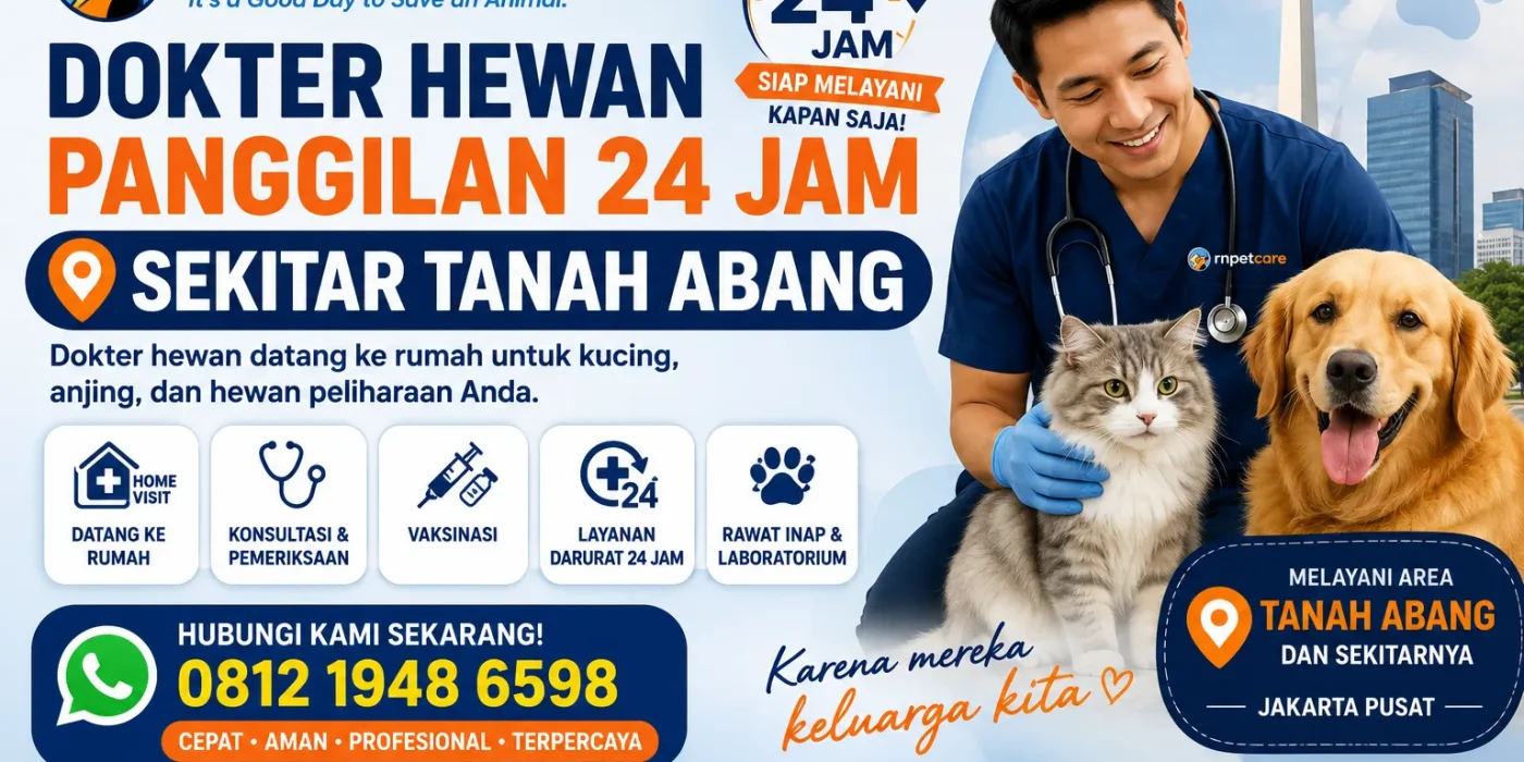 Dokter Hewan Panggilan 24 Jam Sekitar Tanah Abang