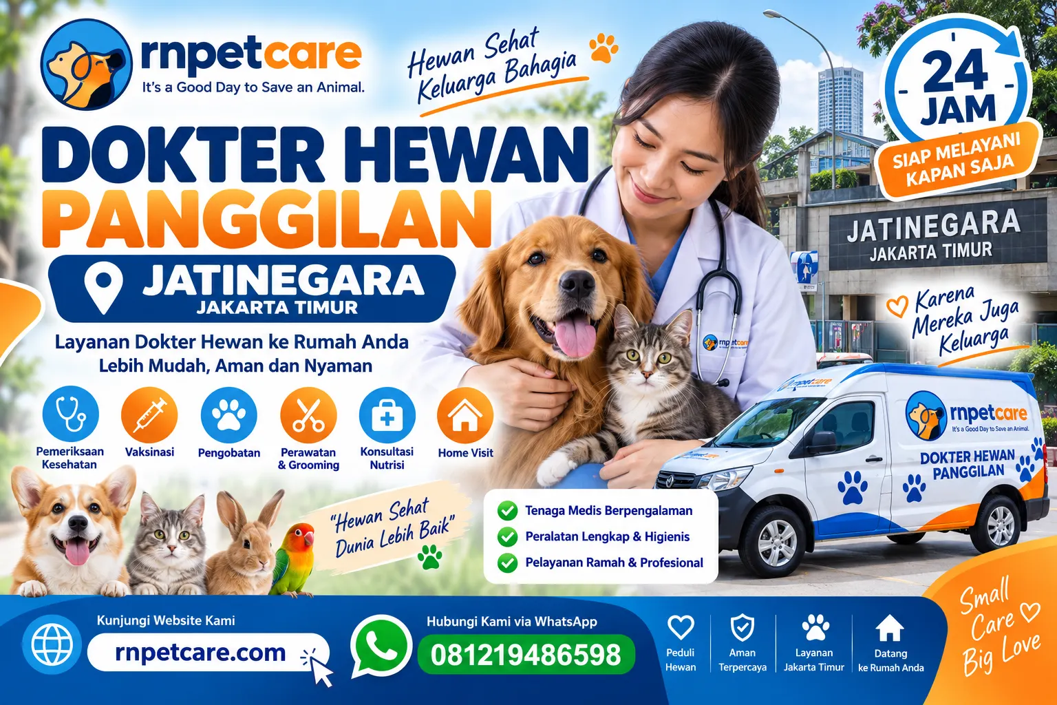 Dokter Hewan Panggilan 24 Jam sekitar Jatinegara