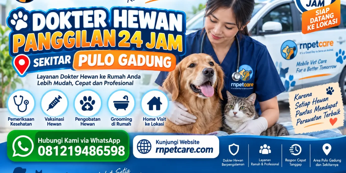 Dokter Hewan Panggilan 24 Jam sekitar Pulo Gadung