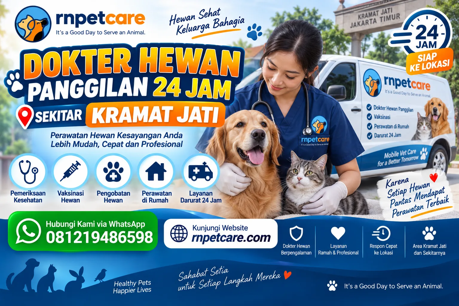 Dokter Hewan Panggilan 24 Jam sekitar Kramat Jati