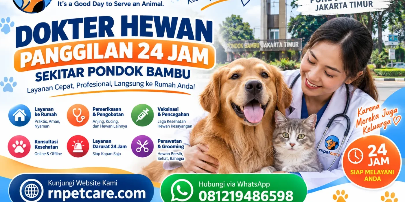 Dokter Hewan Panggilan 24 Jam sekitar Pondok Bambu