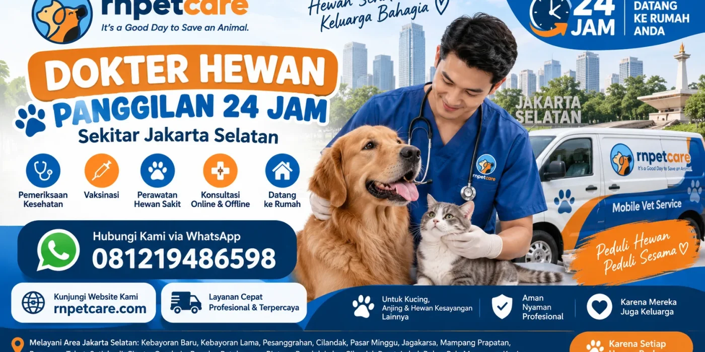 Dokter Hewan Panggilan 24 Jam sekitar Jakarta Selatan