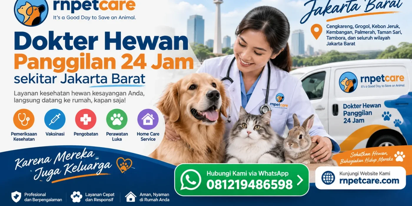 Dokter Hewan Panggilan 24 Jam sekitar Jakarta Barat