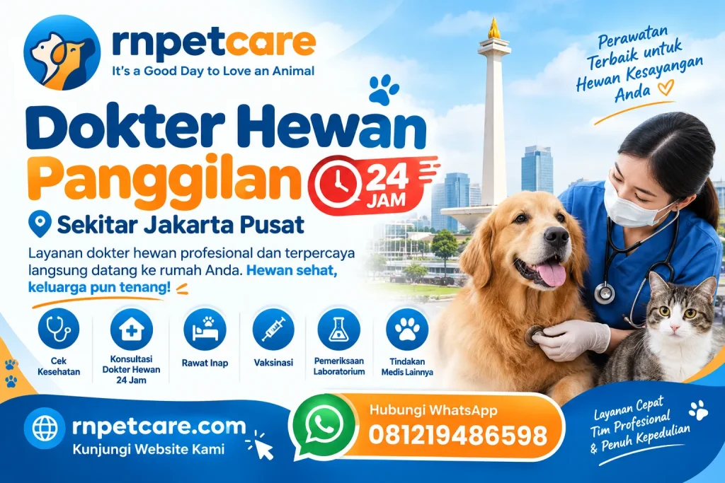 Dokter Hewan Panggilan 24 Jam sekitar Jakarta Pusat