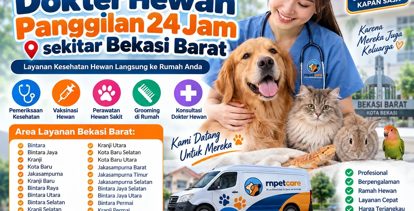 Dokter Hewan Panggilan 24 Jam sekitar Bekasi Barat