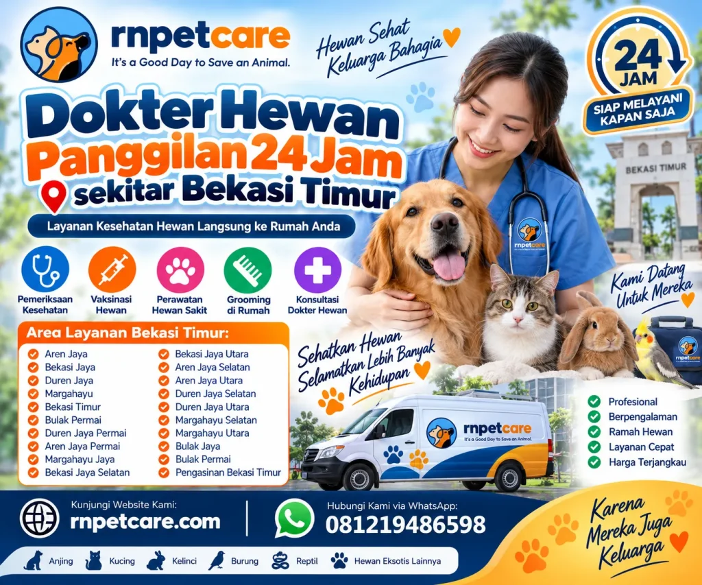 Dokter Hewan Panggilan 24 Jam sekitar Bekasi Timur