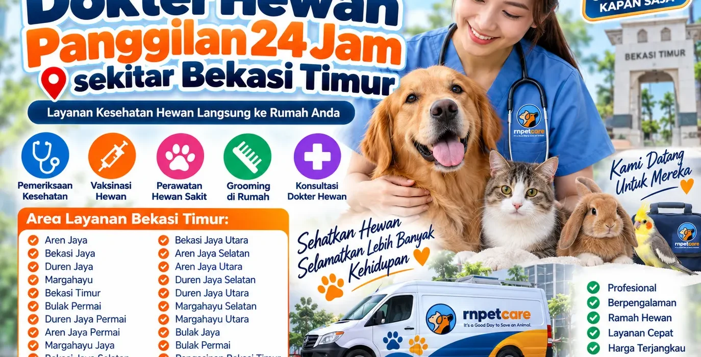 Dokter Hewan Panggilan 24 Jam sekitar Bekasi Timur