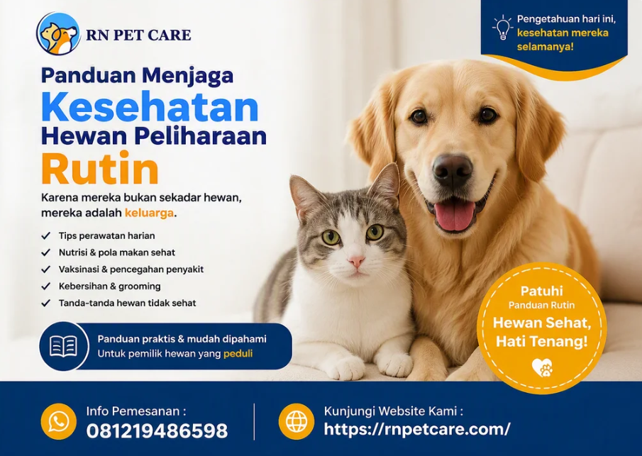 Panduan Menjaga Kesehatan Hewan Peliharaan Rutin