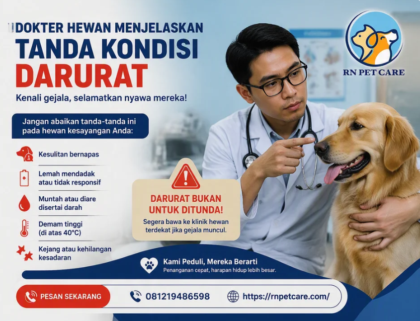 Dokter Hewan Menjelaskan Tanda Kondisi Darurat