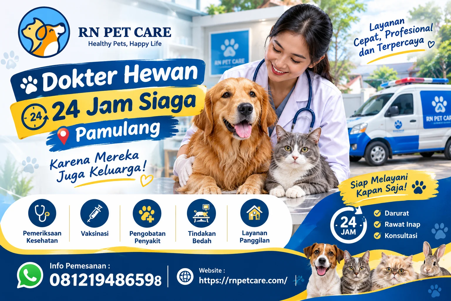Dokter Hewan 24 Jam Siaga Pamulang
