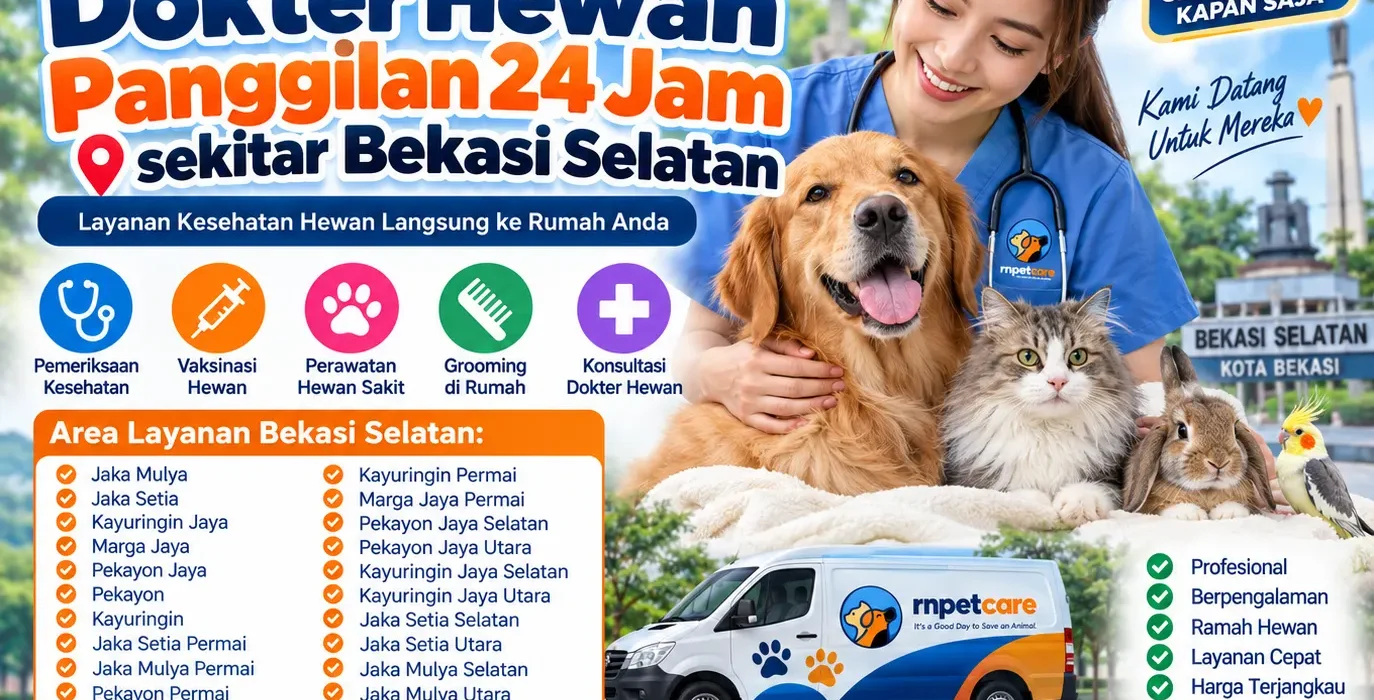 Dokter Hewan Panggilan 24 Jam sekitar Bekasi Selatan