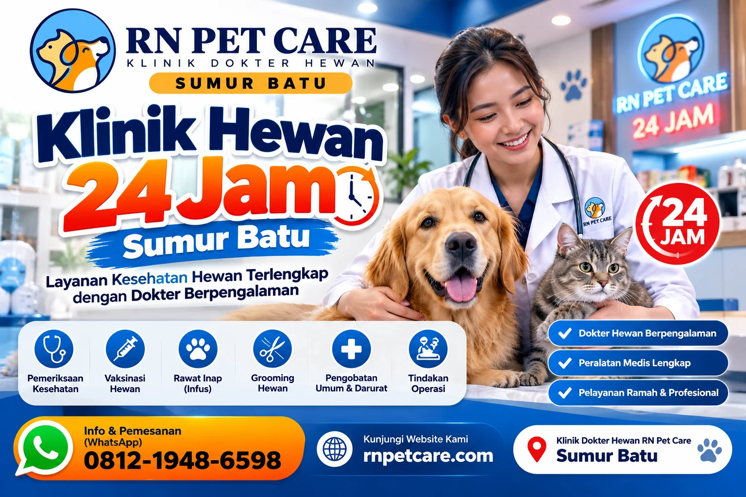 Klinik Dokter Hewan 24 Jam Sumur Batu