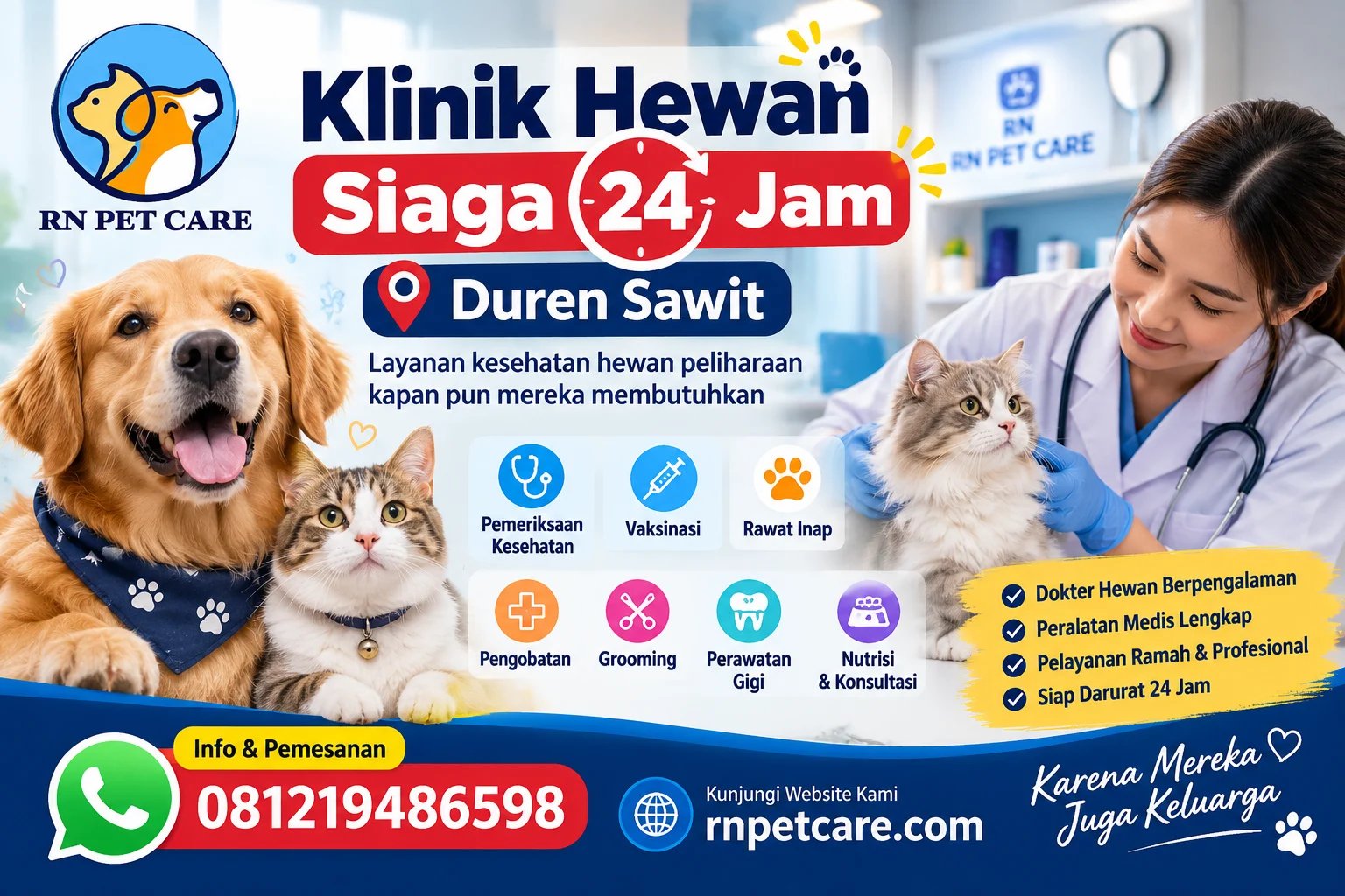 Klinik Hewan Siaga 24 Jam Duren Sawit
