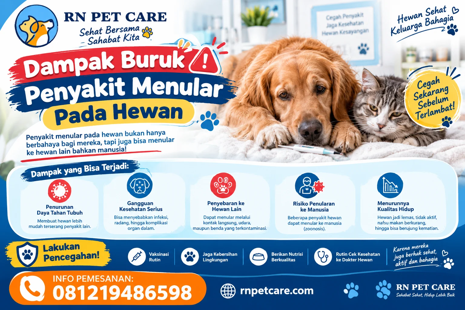 Dampak Buruk Penyakit Menular Pada Hewan