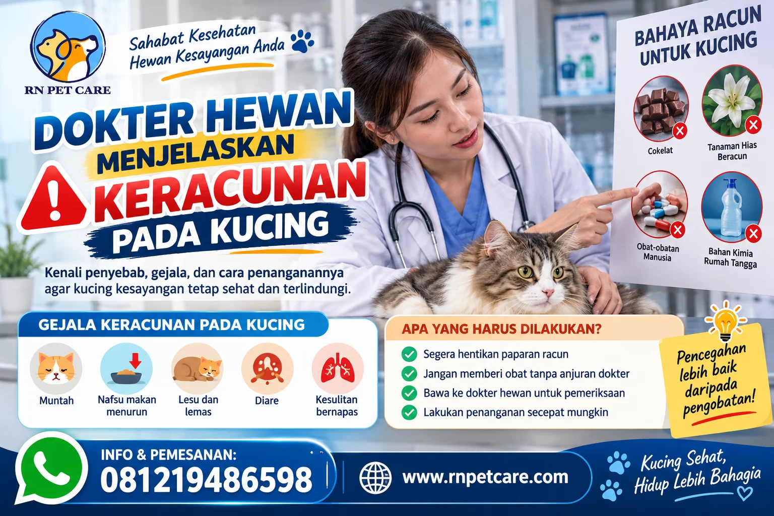 Dokter Hewan Menjelaskan Keracunan pada Kucing