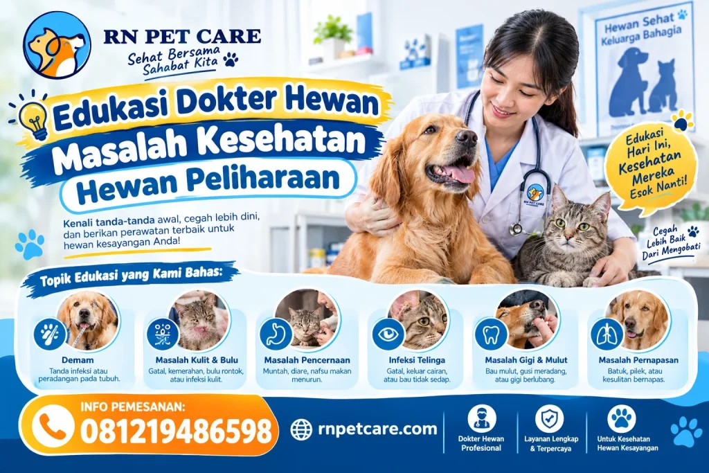 Edukasi Dokter Hewan Masalah Kesehatan Hewan Peliharaan