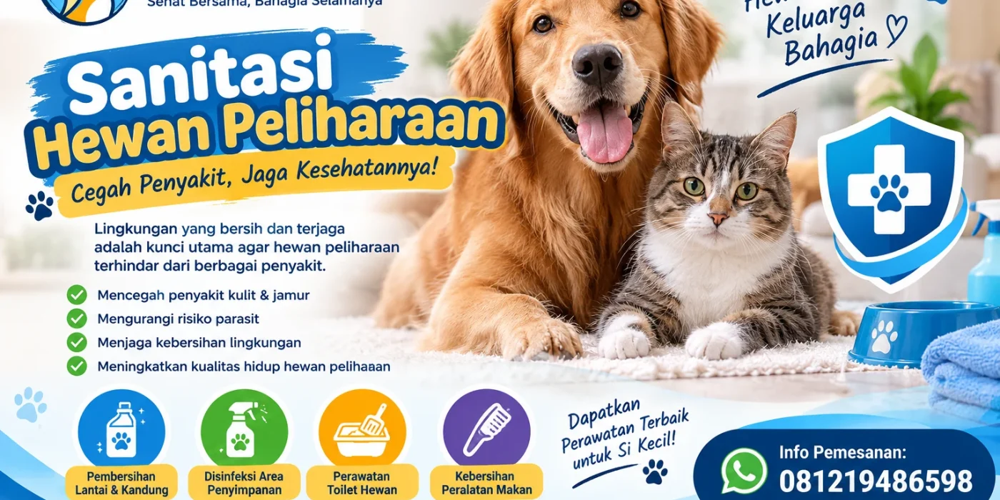 Sanitasi Hewan Peliharaan bertujuan cegah Penyakit