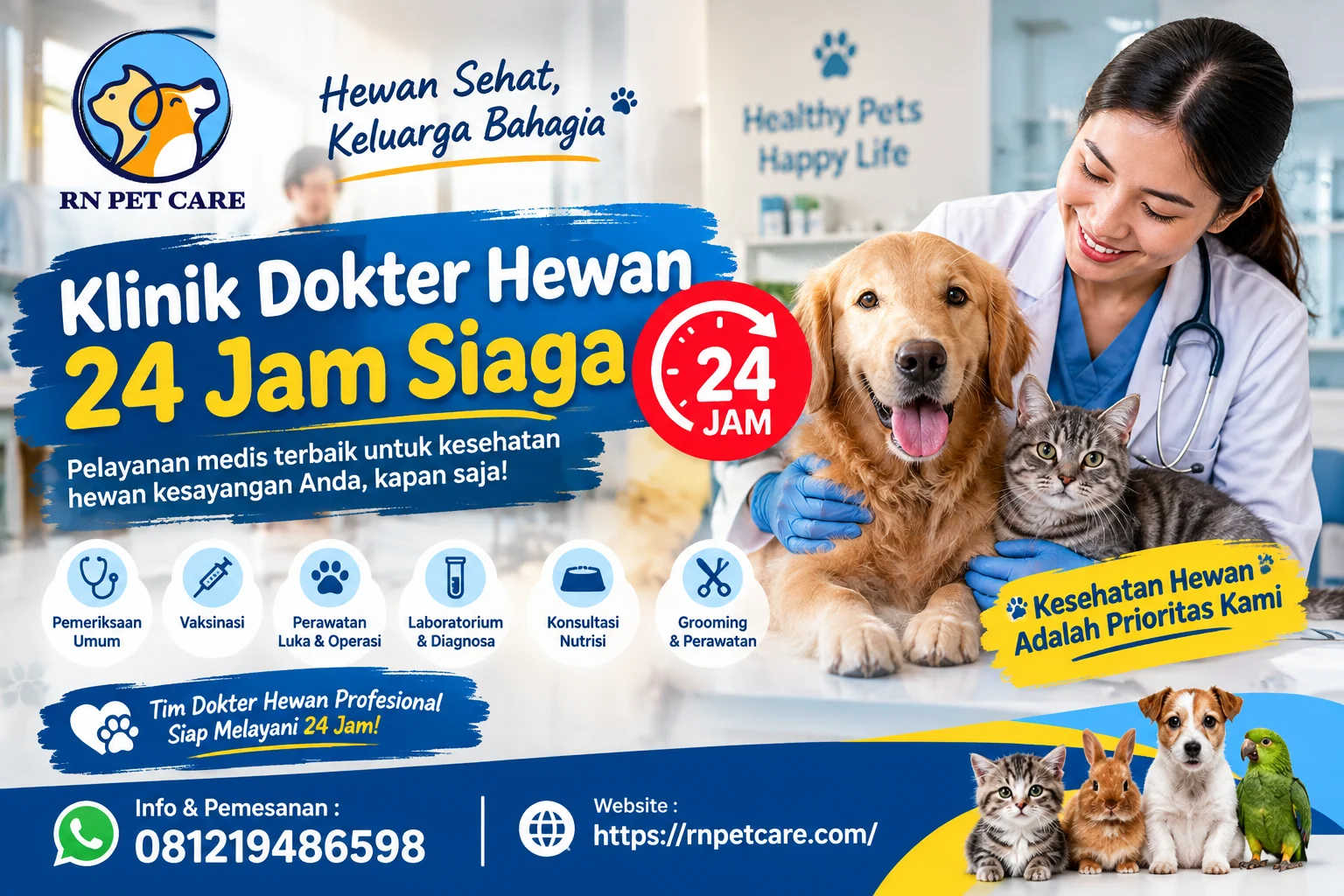 Klinik Dokter Hewan 24 Jam Siaga