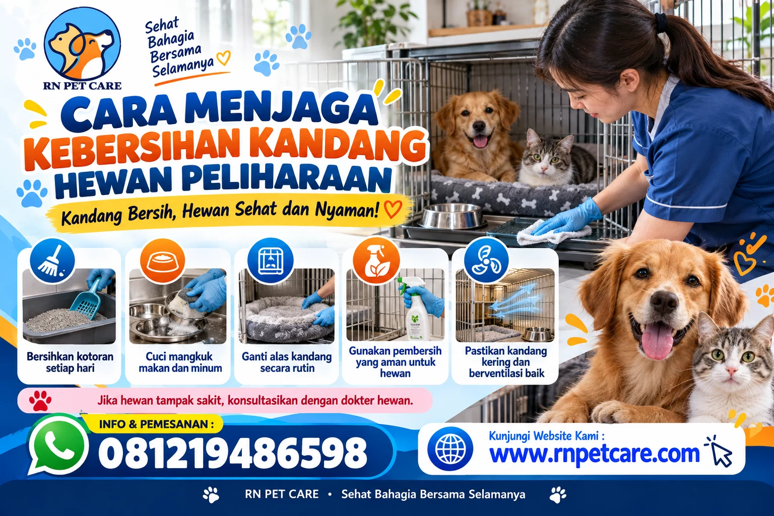 Cara Menjaga Kebersihan Kandang Hewan Peliharaan